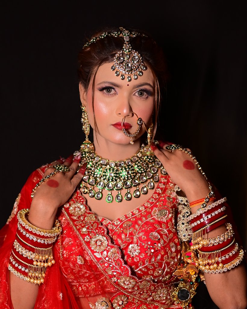 After bridal makeup by Anamika Singh Rajput