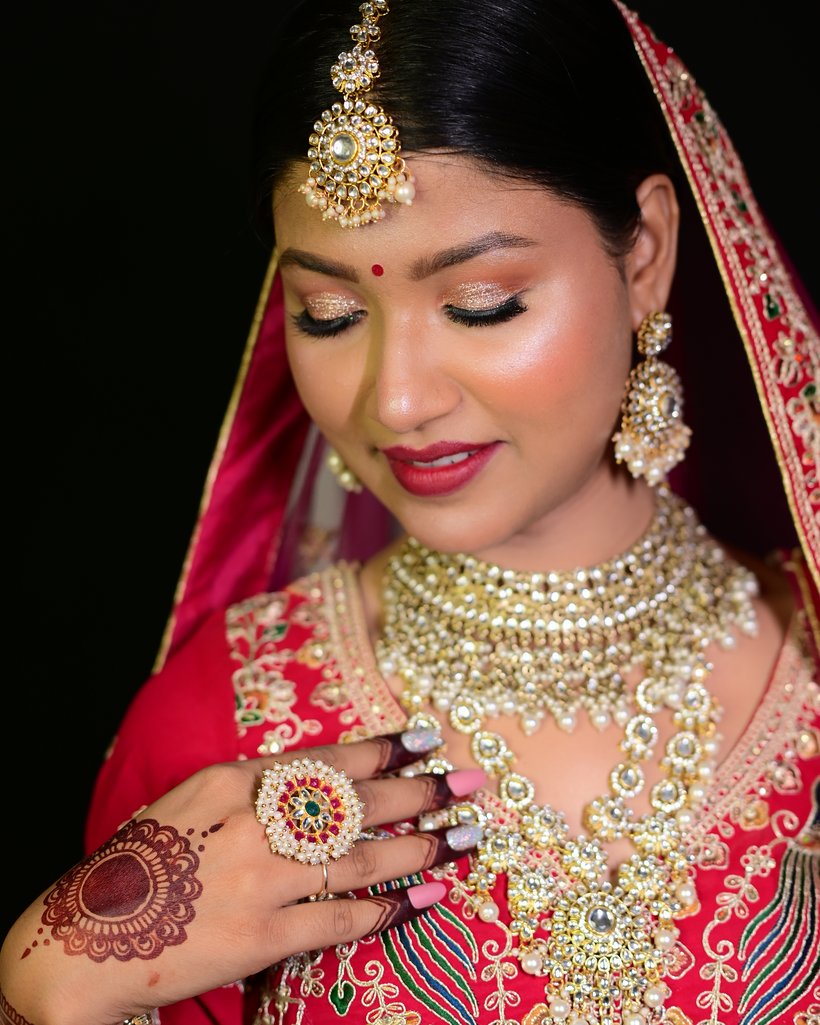 After bridal makeup by Anamika Singh Rajput